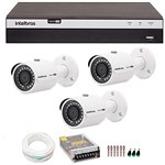 Ficha técnica e caractérísticas do produto Kit 3 Câmeras de Segurança 4MP 2k Intelbras VHD 3430 B + DVR Intelbras 4K + Acessórios