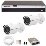 Ficha técnica e caractérísticas do produto Kit 2 Câmeras de Segurança 4MP 2k Intelbras VHD 3430 B + DVR Intelbras 4K + Acessórios