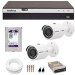 Ficha técnica e caractérísticas do produto Kit 2 Câmeras de Segurança 4MP 2k Intelbras VHD 3430 B + DVR Intelbras 4K + HD WD Purple + Acessórios