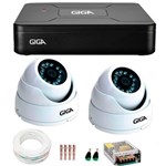 Ficha técnica e caractérísticas do produto Kit 2 Câmeras de Segurança HD 720p Giga Security GS0015 + DVR Giga Security Multi HD + Acessórios
