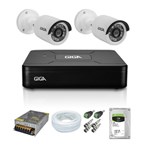 Ficha técnica e caractérísticas do produto Kit 2 Câmeras de Segurança HD 720p Giga Security GS0018 + DVR Giga Security Multi HD + Acessórios