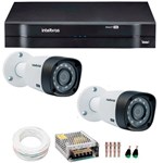 Ficha técnica e caractérísticas do produto Kit 2 Câmeras de Segurança HD 720p Intelbras VHD 3130 B G4 + DVR Intelbras Multi HD + Acessórios