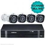 Kit Câmeras de Segurança Intelbras MultiHD Dvr 4Ch + 4 Câmeras 1010B