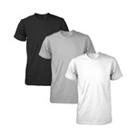 Kit 3 Camisetas Básicas Fitness Masculina Colors Light