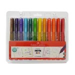 Ficha técnica e caractérísticas do produto Kit Canetas Fine Pen Colors Faber-Castell - 12 Unidades