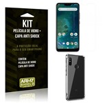 Ficha técnica e caractérísticas do produto Kit Capa Anti Shock Xiaomi Mi A2 Lite Capa Anti Shock + Película de Vidro - Armyshield