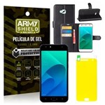 Ficha técnica e caractérísticas do produto Kit Capa Carteira Asus Zenfone 4 Selfie ZD553KL 5.5 Capa Carteira + Película - Armyshield