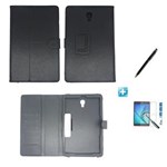 Ficha técnica e caractérísticas do produto Kit Capa Case Galaxy Tab a 10.5´ Modelo - T590 Carteira / Can Touch + Pel Vidro (Preto)
