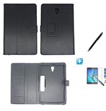 Ficha técnica e caractérísticas do produto Kit Capa Case Galaxy Tab a 10.5´ Modelo - T590 Carteira/Can Touch + Pel Vidro (Preto)