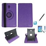 Kit Capa Case Galaxy Tab S4 - Modelo T835 10,5 Polegadas 360 / Can Touch + Pel Vidro (Roxo)