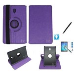 Ficha técnica e caractérísticas do produto Kit Capa Case Galaxy Tab a 10.5´ T590/595 Giratória 360 / Can Touch + Pel Vidro (Roxo)