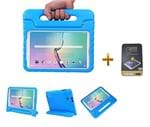 Ficha técnica e caractérísticas do produto Kit Capa Case Protetor Infantil Anti-Choque/Impacto Galaxy Tab a P550/P555/P580 9,7" + Película de Vidro BD NET (Azul)