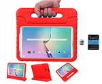 Ficha técnica e caractérísticas do produto Kit Capa Case Protetor Infantil Anti-Choque/Impacto Galaxy Tab e T560/T561 9,6 + Película de Vidro (Vermelho)
