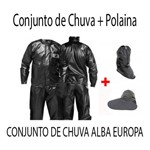 Ficha técnica e caractérísticas do produto Kit Capa de Chuva Alba Europa + Polaina Galocha Piraval Pvc-g