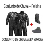 Ficha técnica e caractérísticas do produto Kit Capa De Chuva Alba Europa + Polaina Galocha Piraval PVC-G