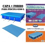 Ficha técnica e caractérísticas do produto Kit Capa + Forro para Piscina 6200 Litros Retangular - Mor