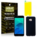 Ficha técnica e caractérísticas do produto Kit Capa Fumê Asus Zenfone 4 Selfie ZD553KL 5.5 Película + Capa Fumê - Armyshield