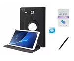 Ficha técnica e caractérísticas do produto Kit Capa Galaxy Tab a 7.0 T280/T285 Giratória 360/Caneta Touch + Pel Vidro (Preto)