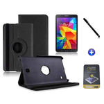 Kit Capa para Galaxy Tab A 8.0 P350/P355 Giratória 360 - BD NET + Pel de Vidro + CAN Touch (Preto)