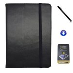 Ficha técnica e caractérísticas do produto Kit Capa para Galaxy Tab a 9.7 P550/P555 Carteira + Película de Vidro + Caneta Touch (Preto)