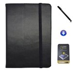 Ficha técnica e caractérísticas do produto Kit Capa para Galaxy Tab S2 9.7 T815 Carteira + Película de Vidro + Caneta Touch