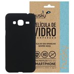 Ficha técnica e caractérísticas do produto Kit Capa (+Película Vidro) para Samsung Galaxy J3 (2016) em Policarbonato Fosco - Husky