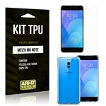 Ficha técnica e caractérísticas do produto Kit Capa Silicone Meizu M6 Note Capa de Silicone + Película de Vidro - Armyshield