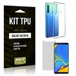 Ficha técnica e caractérísticas do produto Kit Capa Silicone Samsung Galaxy A9 2018 Capa de Silicone + Película de Vidro - Armyshield