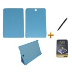 Ficha técnica e caractérísticas do produto Kit Capa Smart Book Galaxy Tab a - 9.7´ P550/P555 + Película de Vidro + Caneta Touch (Azul)