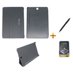 Ficha técnica e caractérísticas do produto Kit Capa Smart Book Galaxy Tab A - 9.7´ P550/P555 + Película de Vidro + Caneta Touch (Preto)