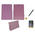 Ficha técnica e caractérísticas do produto Kit Capa Smart Book Galaxy Tab A - 9.7´ P550/P555 + Película De Vidro + Caneta Touch (Rosa)