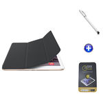 Ficha técnica e caractérísticas do produto Kit Capa Smart Case iPad Air 2 (iPad 6) + Película de Vidro + Caneta Touch (Preto)