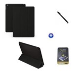 Ficha técnica e caractérísticas do produto Kit Capa Smart Case IPAD Mini 4 + Peli­cula de Vidro + Caneta Touch (Preto)