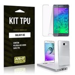 Ficha técnica e caractérísticas do produto Kit Capa TPU Samsung A5 2015 Capa Tpu + Película de Vidro -ArmyShield