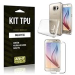 Ficha técnica e caractérísticas do produto Kit Capa TPU Samsung S6 Capa Tpu + Película de Vidro -ArmyShield