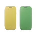 Ficha técnica e caractérísticas do produto Kit 2 Capas Flip Cover Samsung Galaxy S4 Mini Verde Amarelo