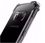 Ficha técnica e caractérísticas do produto Kit Capinha Silicone Antichoque + Película Vidro 5D Preta Samsung S8 - Hrebros