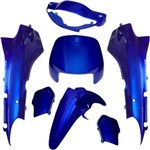 Ficha técnica e caractérísticas do produto Kit Carenagem Biz 100 2000 - Azul Metalico