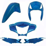 Ficha técnica e caractérísticas do produto Kit carenagem biz 125 2005 e 2006 - azul metalico