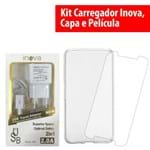 Ficha técnica e caractérísticas do produto Kit Carga - Capa, Pelicula E Carregador Para Lg X Screen