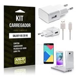 Ficha técnica e caractérísticas do produto Kit Carregador Samsung A5 2016 Película de Vidro + Capa Tpu + Carregador -Armyshield