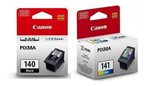 Ficha técnica e caractérísticas do produto Kit Cartucho Canon PG 140 Preto + PG 141 Colorido Original 8ml
