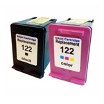 Ficha técnica e caractérísticas do produto Kit Cartucho de Tinta Hp 122xl Compatível Preto + Colorido