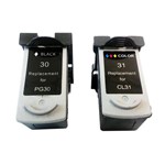 Ficha técnica e caractérísticas do produto Kit Cartucho de Tinta para Canon Pg30 Cl31 Ip1800 Ip1900 Ip500 Ip600