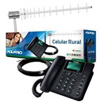 Ficha técnica e caractérísticas do produto Kit Celular Rural Aquario Ca 800 Antena 17Dbi