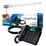 Ficha técnica e caractérísticas do produto Kit Celular Rural Aquario Ca 801 Antena 17dbi
