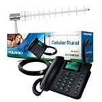 Ficha técnica e caractérísticas do produto Kit Celular Rural Ca-800 Mhz Telefone Mesa com Cabo e Antena 17dbi