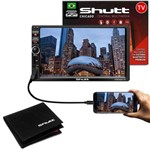 Ficha técnica e caractérísticas do produto Kit Central Multimídia Shutt Chicago Tv 7 Pol Bluetooth Tv Digital USB + Carteira Masculina Couro