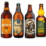 Ficha técnica e caractérísticas do produto Kit Cerveja Artesanal Ipa 4 Cervejarias 4 Un