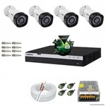 Ficha técnica e caractérísticas do produto Kit CFTV 4 Câmeras VHD 1220B 1080P 3,6mm DVR Intelbras MHDX 3004 + ACESSORIOS